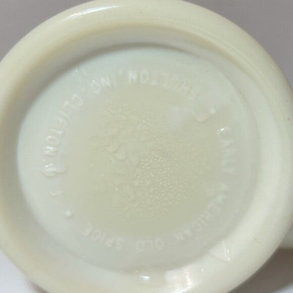 Old Spice Shulton Early American Milk Glass Shaving Mug Clifton NJ Vintage - Picture 6 of 6